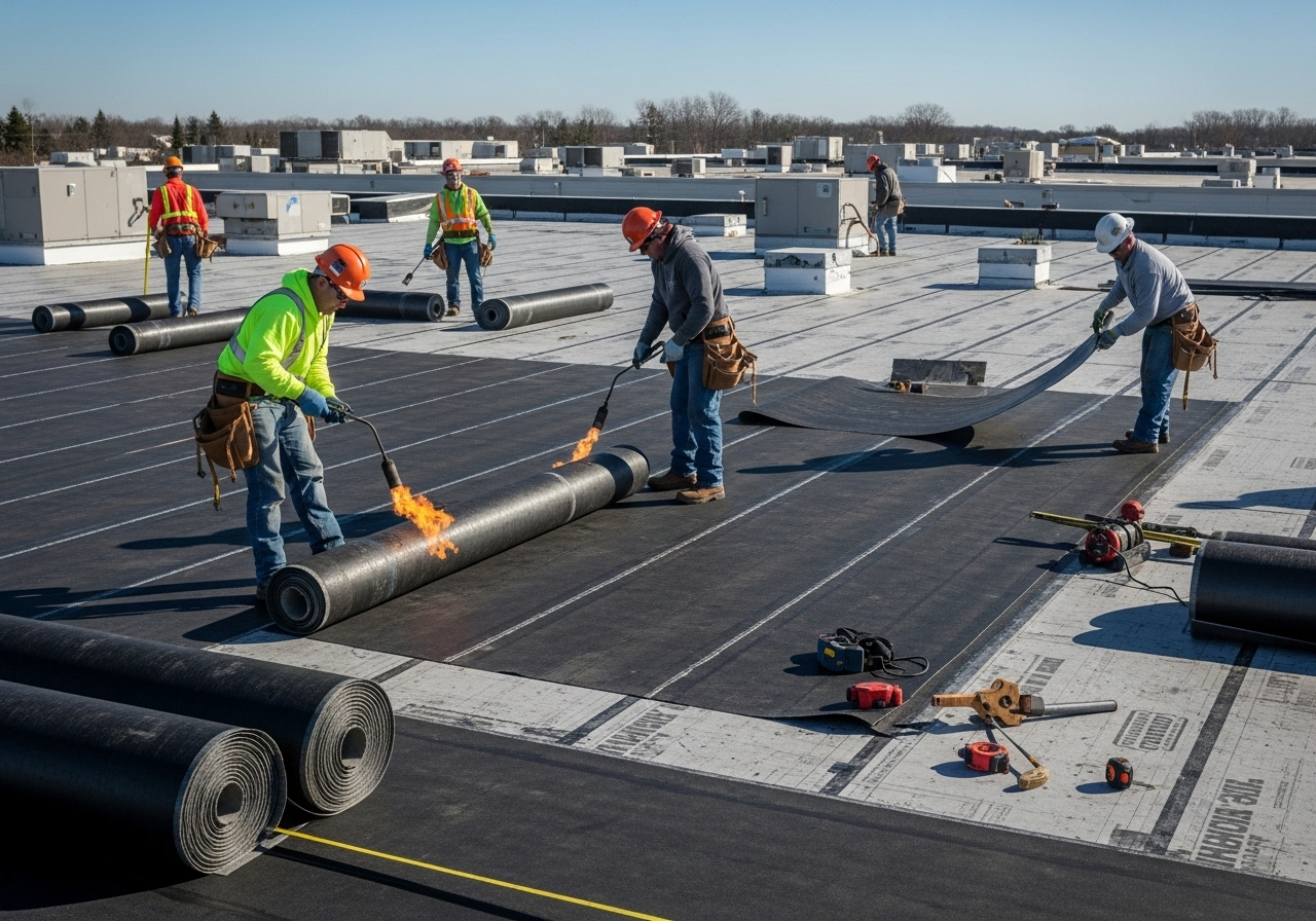 Modified Bitumen Roofing