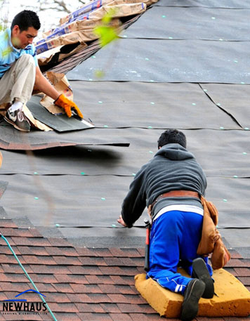 Synthetic roofing installation